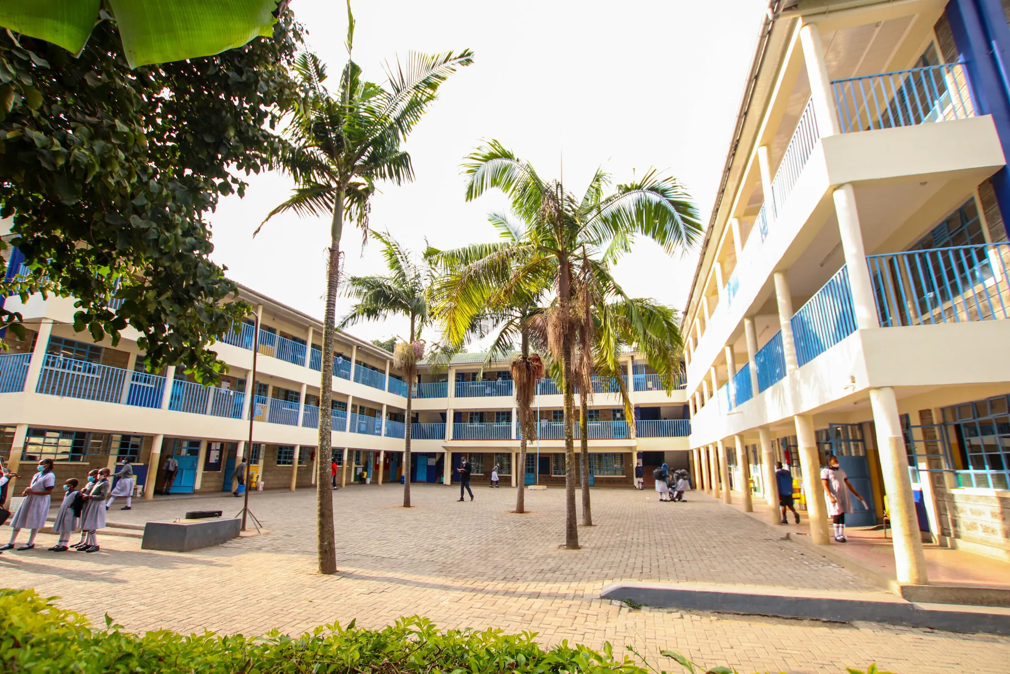 Courtyard and classroom blocks at St. Mary's Ruaraka School